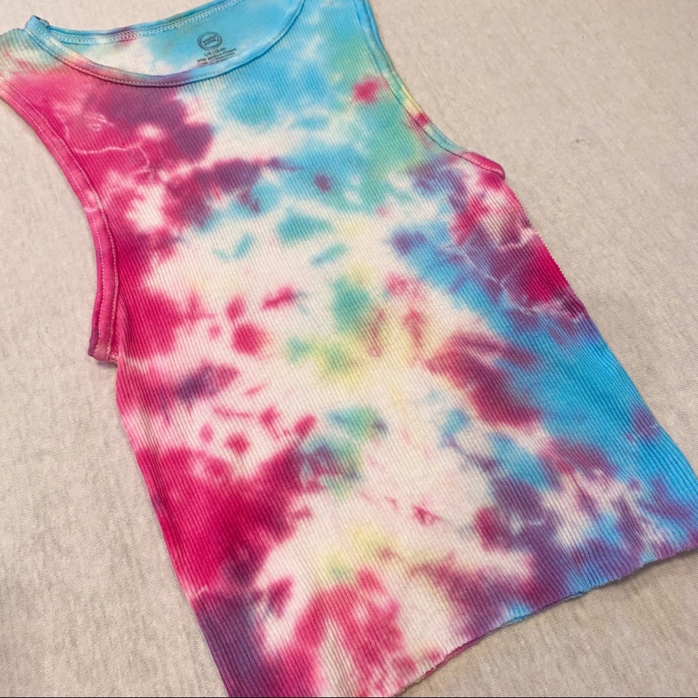 TIE DYE CROPPED TANK TOP - Picture 2 of 3